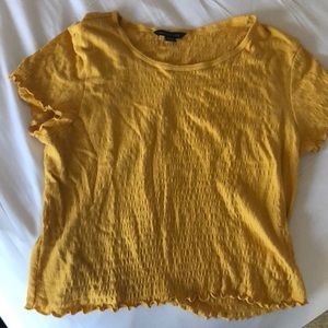 american eagle yellow crop top